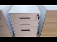 Деревянный шкаф постамента ящика ручки BBF 3 плакировкой Chrome фронта для завалки