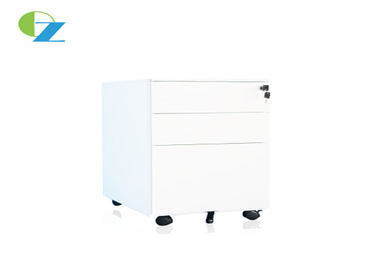 Office Mobile Pedestal Cabinet With Casters , 3 Drawer Mobile File Cabinet