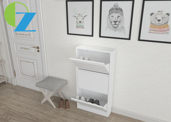 3 Drawer Shoe D150MM 0.5mm Slim Metal Storage Cabinet