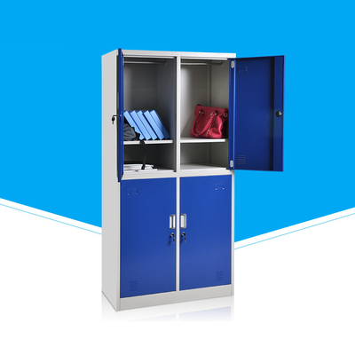Customized RAL Color Metal Office Storage Cupboard 1850*900*400MM