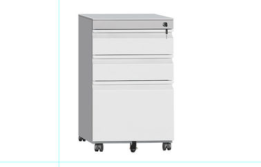 Office Steel Thickness 0.7mm 3 Drawer Rolling File Cabinet