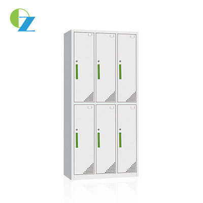 6 Doors Gym GB/T2009-2001 Metal Locker Cabinet Clothes Storage