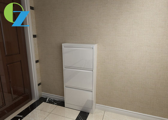 3 Drawer Shoe D150MM 0.5mm Slim Metal Storage Cabinet