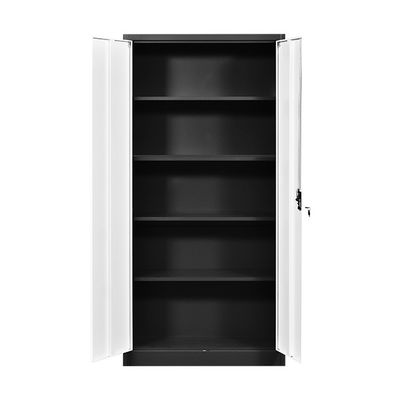 Swing 2 Door Metal File Cabinets 4 Adjustable Shelves