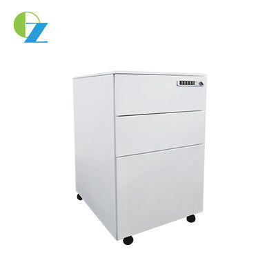 H620mm Metal Mobile Pedestal 3 Drawers Storage With Assembled Construction