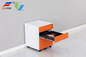 3 Drawers Metal Steel Office Cabinet White A4 / F4 File Drawer Mobile Pedestal
