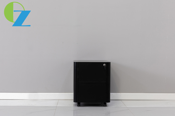 Постамент файла стального края дуги 2 ящиков мобильный со шкафом хранения завальцовки замка